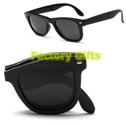 Black Aviator Sun Glasses​ Customed Business Gift Clip On Polarized Sun Glasses​ For Men