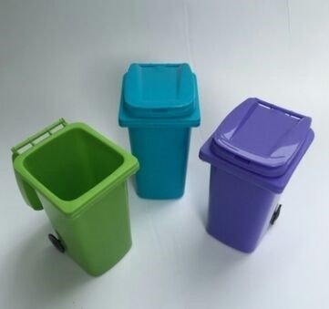 Custom Business Gifts Pen Desk Holder For Desk​ Trash Can 3d Print Garbage Can Pen Holder