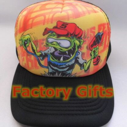 Polyester Caps T Shirts Full Color Sublimation Foam Fabric mesh netTruck Cap Hat