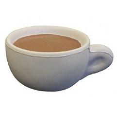 Promotion Gift Coffee Cup Stress Ball Logo Imprinted For Coffee Store Giveaways