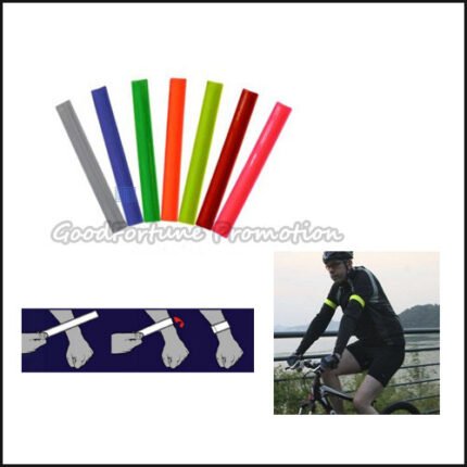 pvc reflective band belt traffic safety wristband for Outdoor cycling running